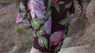 Teen Model Nicole in the Woods with a Flowered Dress - Full Video! 6