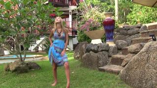 Blonde Teen Model Anjelica Strips Naked and Poses in Thailand - Full Video! 1