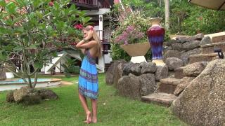 Blonde Teen Model Anjelica Strips Naked and Poses in Thailand - Full Video! 2