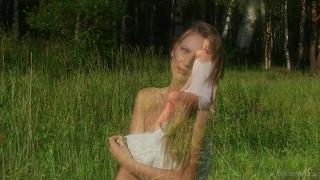 Blonde Ksenya B Takes a Naked Walk in the Forest - Full Video! 3