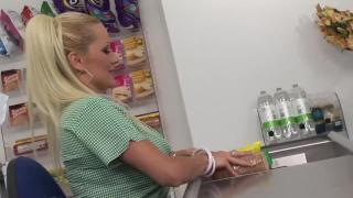 Big Boobs Cashier Fucked in the Store 1