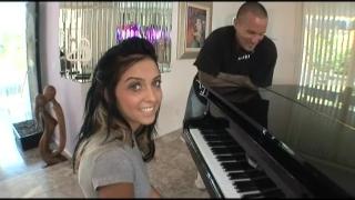 Cute Arab Teen with Slim Body and Firm Natural Tit Gets Fucked by her Piano Instructor 1