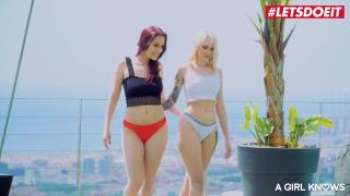 AGIRLKNOWS - Hot Lesbians Antonia Sainz and Arteya Scissoring and Pussy Eating Full Scene 2