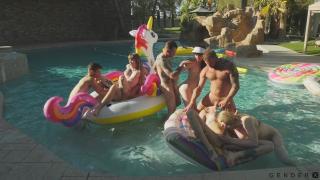GenderXFilms - Simple BBQ Turns into Full on Trans Orgy 11