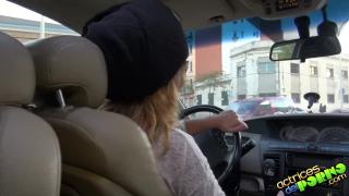 Scarlett Johnson y Frank Sexo En El Taxi 1
