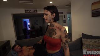 Big Titty Tattoo'd Slut Gets Ass Fucked and Filled 1