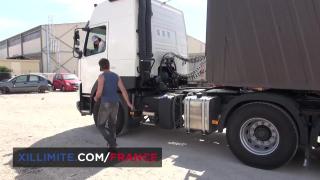 Busty Brunette Gets Sodomized in the Trailer of a Truck 3
