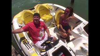 Boating in Florida with College Girls Flashing Tits and Pussy 4