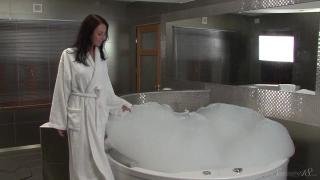 Brunette Teen Beauty Sammy a taking a Hot Bubble Bath - Full Video! 1
