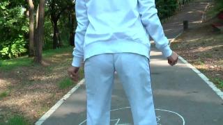 Jamine La Rouge Blowjob in the Park with a Stranger 5
