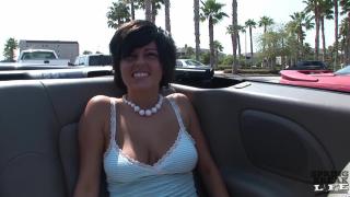 Hot Brunette Emo Chick with Great Tits Naked Masturbating Public 12