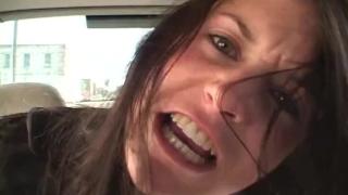 Angry Brunette when she nearly Side Swept by a Car but the Car Owner Bring her to his House and Fuck 1