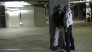 JESS Fucked by Straight Badboy in the Night in Public Parking 1