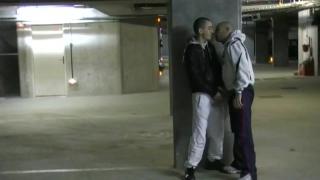 JESS Fucked by Straight Badboy in the Night in Public Parking 3