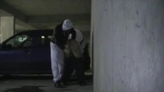 JESS Fucked by Straight Badboy in the Night in Public Parking 9