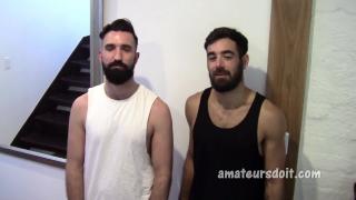 Hot Aussie Bearded & Hung Amateurs Meet for first Time with Explosive Chemistry Sex 1