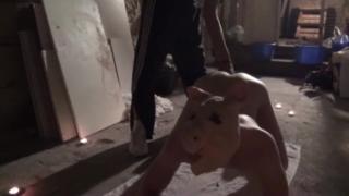 French Pig Total Submissed by Straight Badboy in Discret Basement in Paris 4