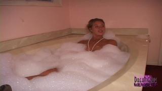 Private Video of Tall Blonde Bath & Lotion Time 1