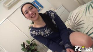 Japanese Babe have Orgasm while Fisting her Tight Holes at Porn Interview 1