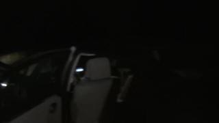 Yougn Straight Ddude Sucking Big Cokc in the Car in the Nighe and Fucked Outdoor 2