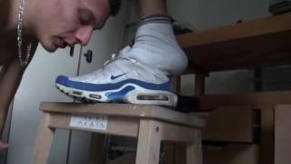 Amazing Sneakers and Feet Domination with 2 Badboys with Xxl Cock 4