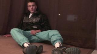 Sexy Straight Boy Snifins his Sneakers and Piss on his Foot Fetish 2