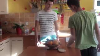 MAX Fucked by Surprise b Yhis best Friend in the Morning in the Kitchen 2
