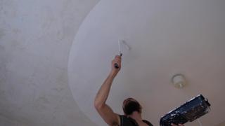 Handsome Guy from a Street Paints the Ceiling in our Room and Gets a Boner while doing it 2