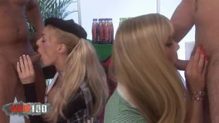 Two Beautiful Blonde College Girls get Fucked Hard in the Supermarket 4