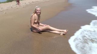 Gorgeous Teen Agnes Bathes her Beautiful Naked Body in the Ocean! - Full Video! 10