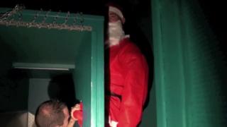 BASTIEN Sucking Big Covck in Glory Holes of Santa Claus for Christmas 3