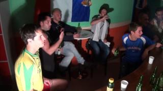 Sex in Public Bar with Footballers with Foot Domination 2
