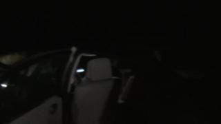 Innocent Twink Sucking Big Cock in the Night Forest in the Car and Fucked Outdoor 2