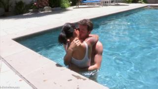 Sexy Girl Seduces her Man by the Pool 2