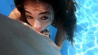 Hot Blowjob Underwater with Sexy Latina and Cum in her Face 3