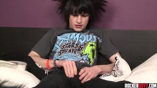 Crazy Hair Emo Twink Wanks his Dick 2