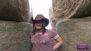 Cowgirl Gets Naked on a Strangers Farm 6