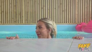 Fake Hostel - Seductive Blonde Nathaly Cherie Playfully Calls Cage to Fuck her Ass by the Pool 5