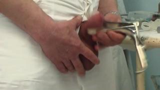 Middle Age Doctor Masturbating in the Clinic 2