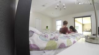 Horny Stepsis Catches her Stepbro trying to get in through a Window 5