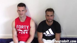 Hot Australian & Italian Fitness Gym Muscled Jocks Exposed Naked have a Play & Suck & Cum 4