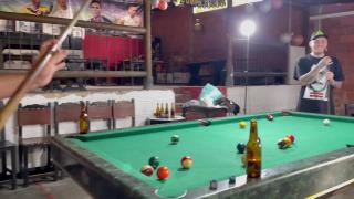 Cuckold Husband Bets on his Beautiful Girl in a Pool Game 3