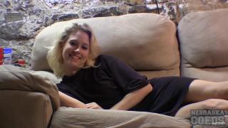 Hot Skinny Blonde Strange Object Pussy Insertions and Gaping her Tiny Hole in her Parents Basement 1