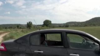 SUNNyh Suce La Grosse Bite De Son Pote En Pleine Campagne Dans La Voiture 1