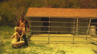Blonde Chick couldn't Resist herself being Horny in the Farm 8
