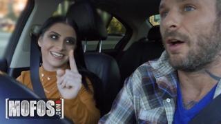 Mofos - Kaitlyn Katsaros gives a Blowjob in the Car as a thank you to Scott for Driving her Home 3