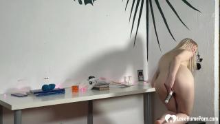 Blonde Teen Likes to Choke while Masturbating - Pornhub.com 7