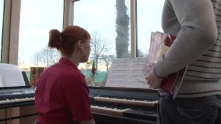 Redhead Schoolgirl Piano Lessons Turns to Hot Pussy Pounding - Pornhub.com 1