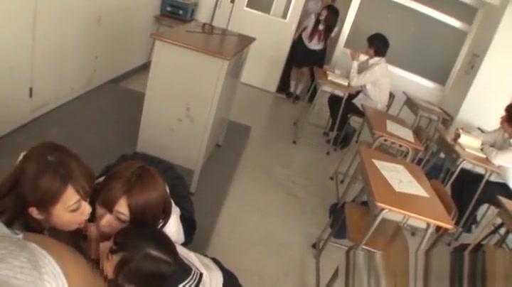 Boy Fuck Girl  Naughty female students get the whole class into a gangbang Gay Money - 1