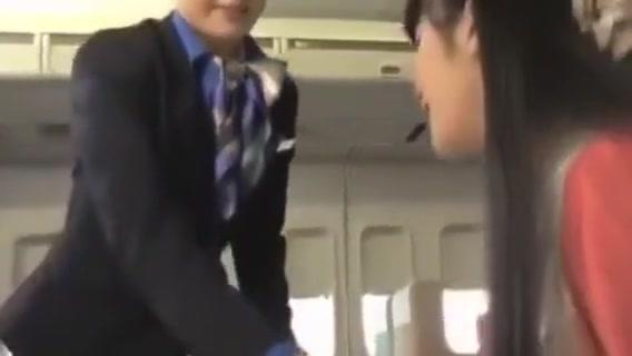 Japanese stewardess lesbian service - 1